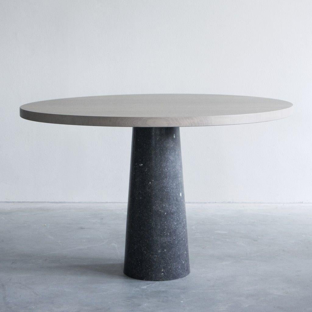 Dutch Stone Table with Carrara Marble by Van Rossum For Sale