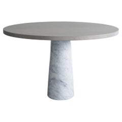 Table en pierre avec marbre de Carrare de Van Rossum