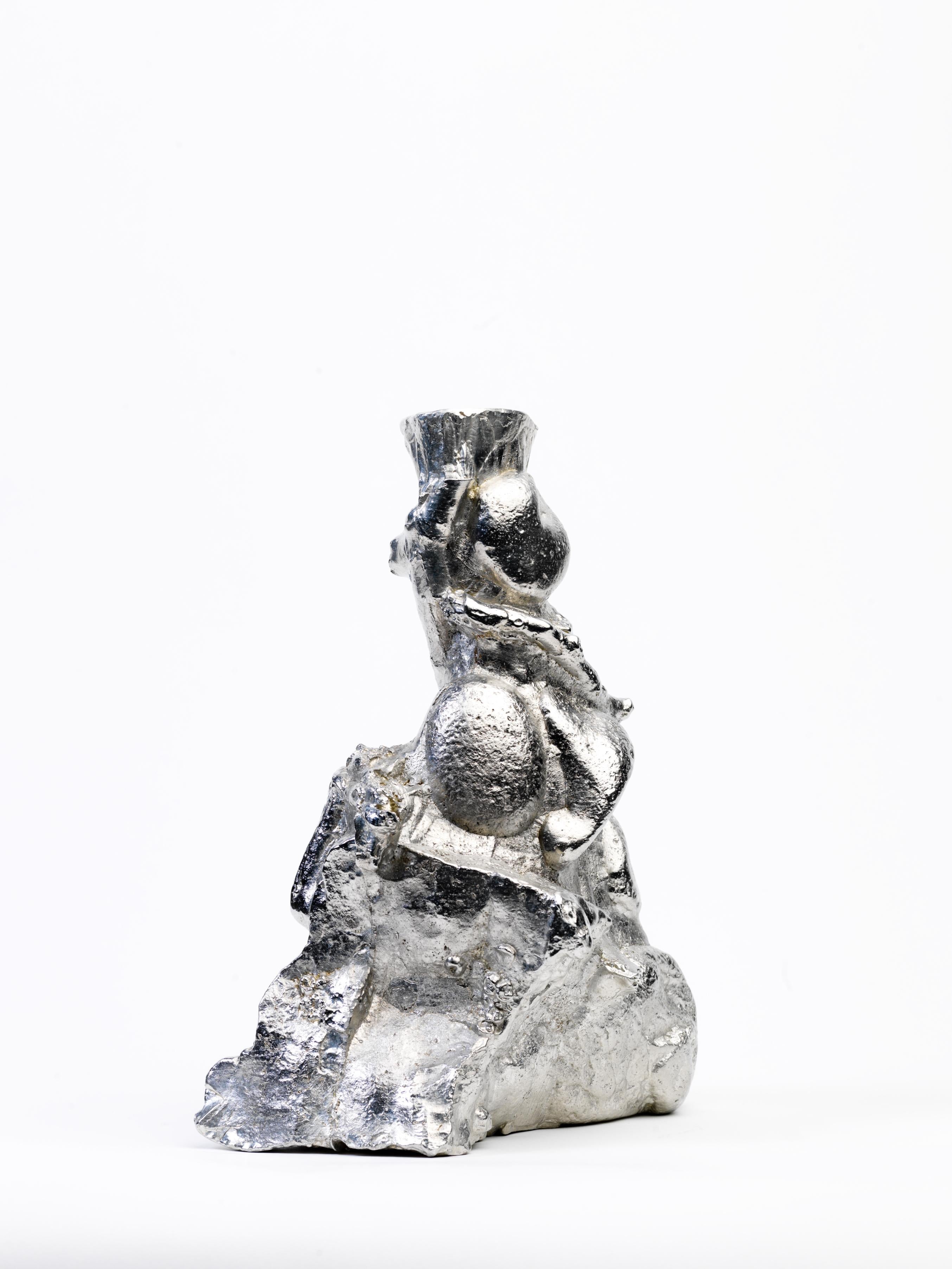 Modern Stone Tin Vase by Kajsa Willner