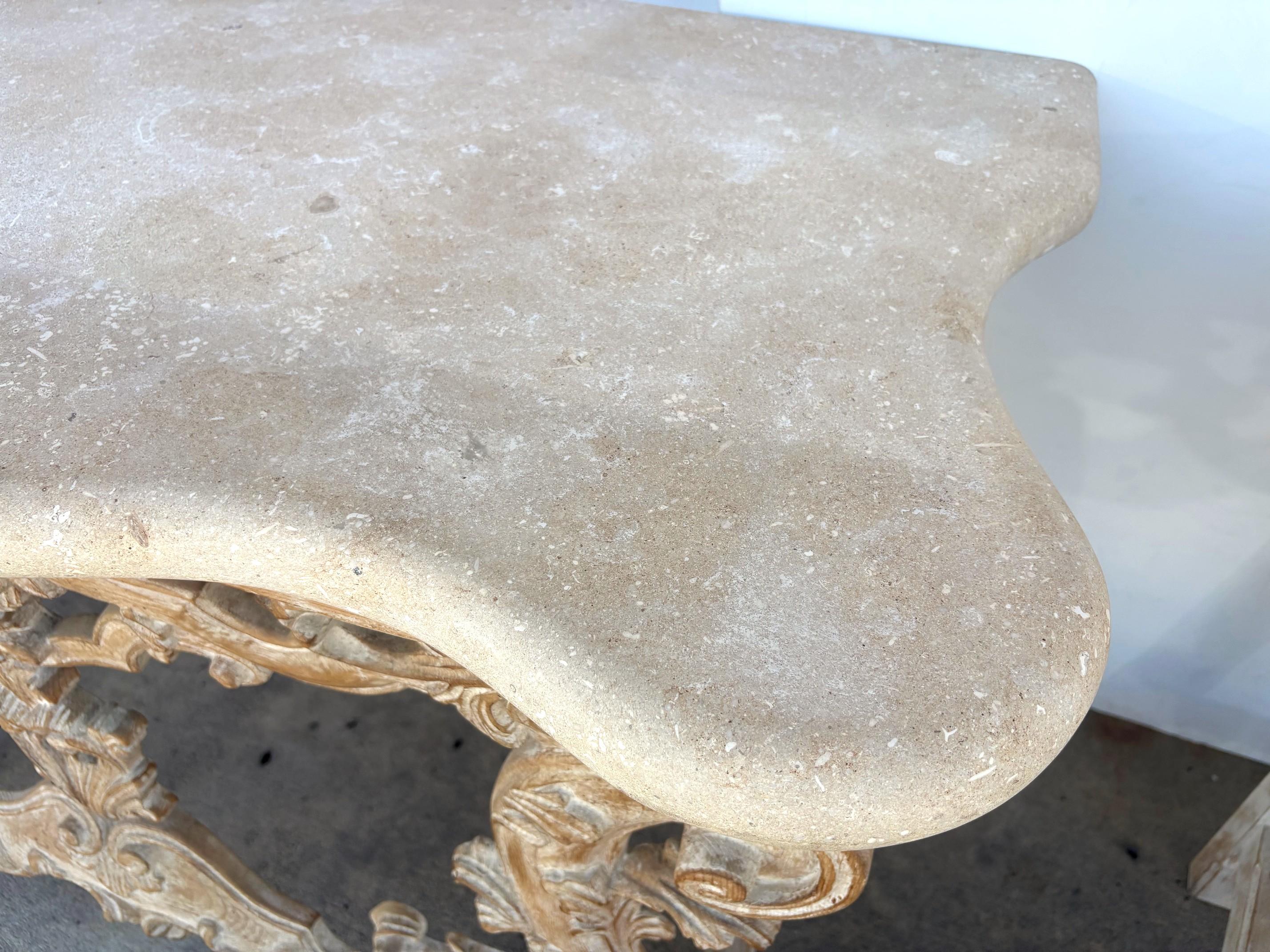 Américain Table console à plateau en pierre Set of 2 en vente