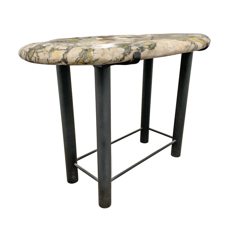 Stone Top Side Table at 1stDibs stone top end table, stone top accent