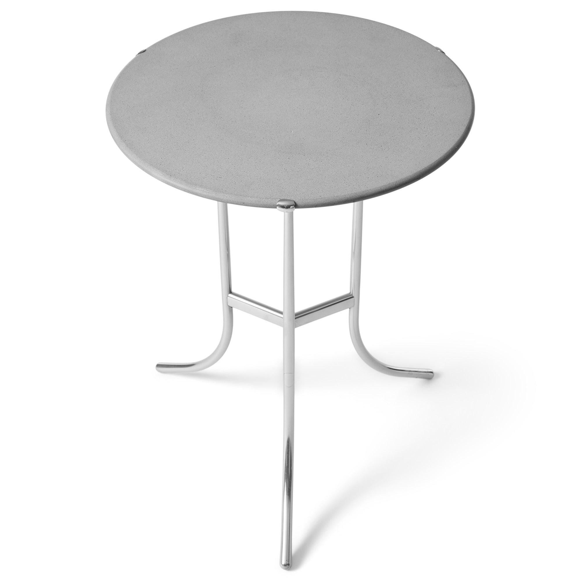 Stone Top Side Table by Cedric Hartman In Excellent Condition For Sale In Sagaponack, NY