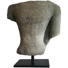 Stone Torso 14th-15th Century, Thailand or Laos