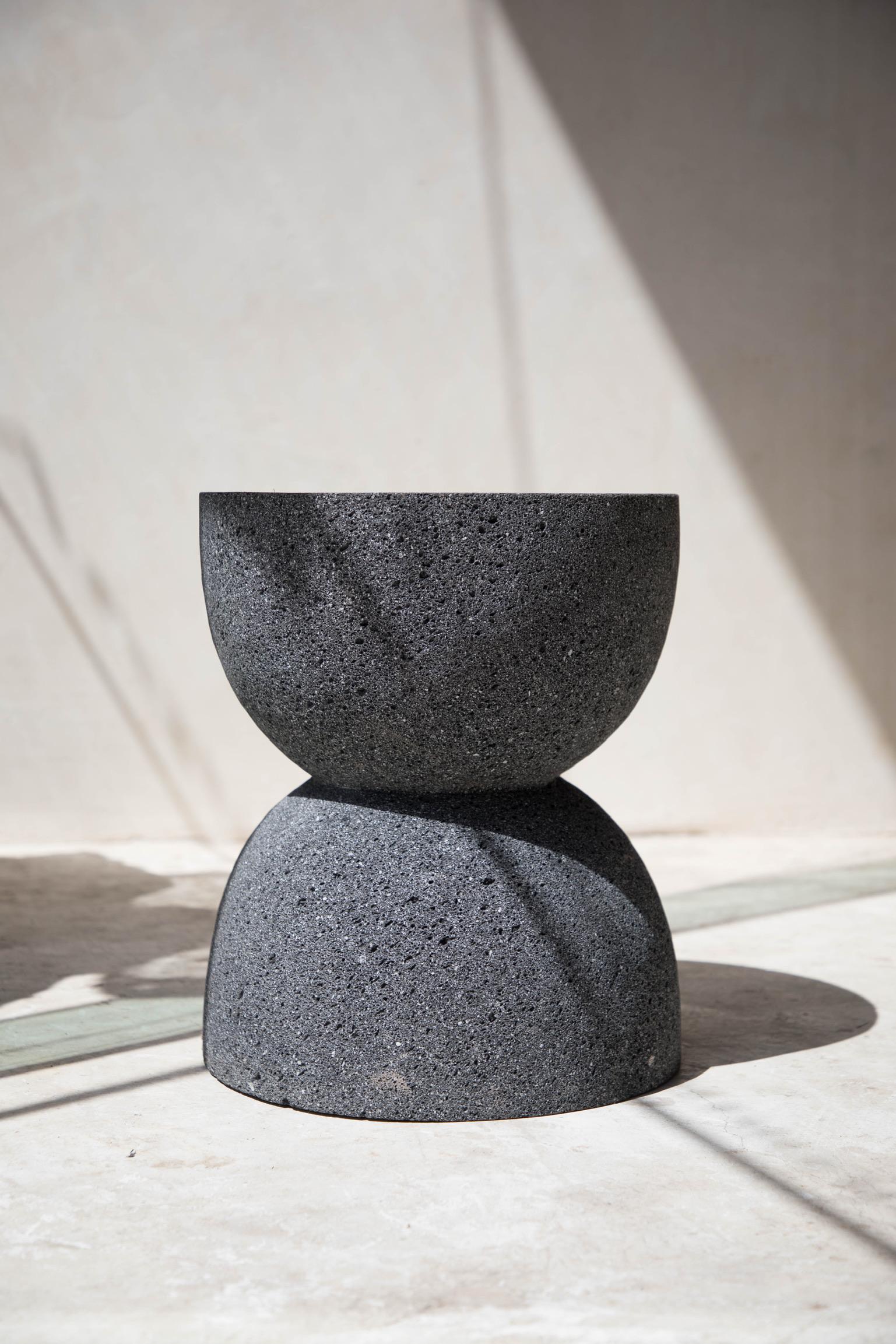 Stone totem 04 by Daniel Orozco
Material: Volcanic rock.
Dimensions: D 35 x H 45 cm

Volvanic rock Totem.

Daniel Orozco Estudio
We are an inclusive interior design estudio, who love to work with fabrics and natural textiles in makes our