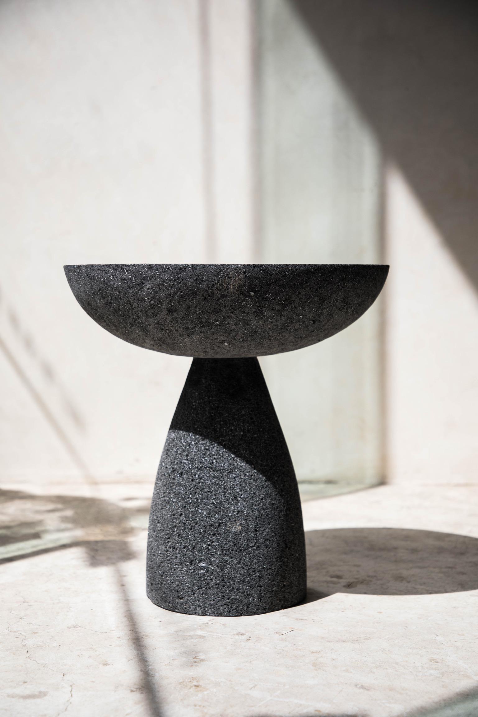 Stone totem 13 by Daniel Orozco
Material: Volcanic rock.
Dimensions: D 35 x H 45 cm

Volvanic rock Totem.

Daniel Orozco Estudio
We are an inclusive interior design estudio, who love to work with fabrics and natural textiles in makes our