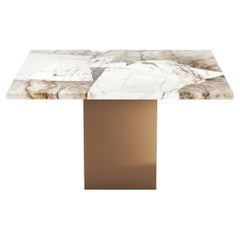 STONE VALLEY Coffee Table – CARRERA – Quartzite Patagonia - Square