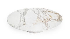 STONE VALLEY - Coffee Table - Valleyra - Calacatta Oro Marble - Elliptical