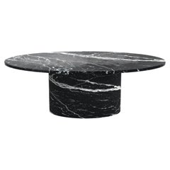 STONE VALLEY Coffee Table – VALLEYRA – Nero Maquina Marble - Elliptical