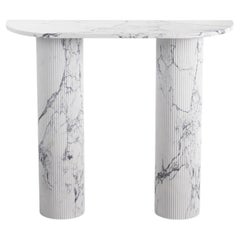 Consola compacta STONE VALLEY – OMBRURE Mini – Mármol MichelAngelo – Semicírculo