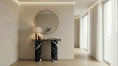 Console compatta STONE VALLEY – Ombrure Mini – Marmo Nero Maquina - Rettangolare