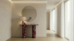 Console compatta STONE VALLEY – Ombrure Mini – Marmo Rosso Levano - Rettangolare