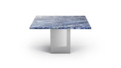 STONE VALLEY Contemporary Coffee Table Carrera in Blue Bahia Granite – Square