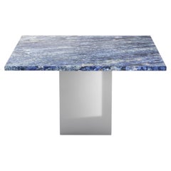 STONE VALLEY Contemporary Coffee Table Carrera in Blue Bahia Granite – Square