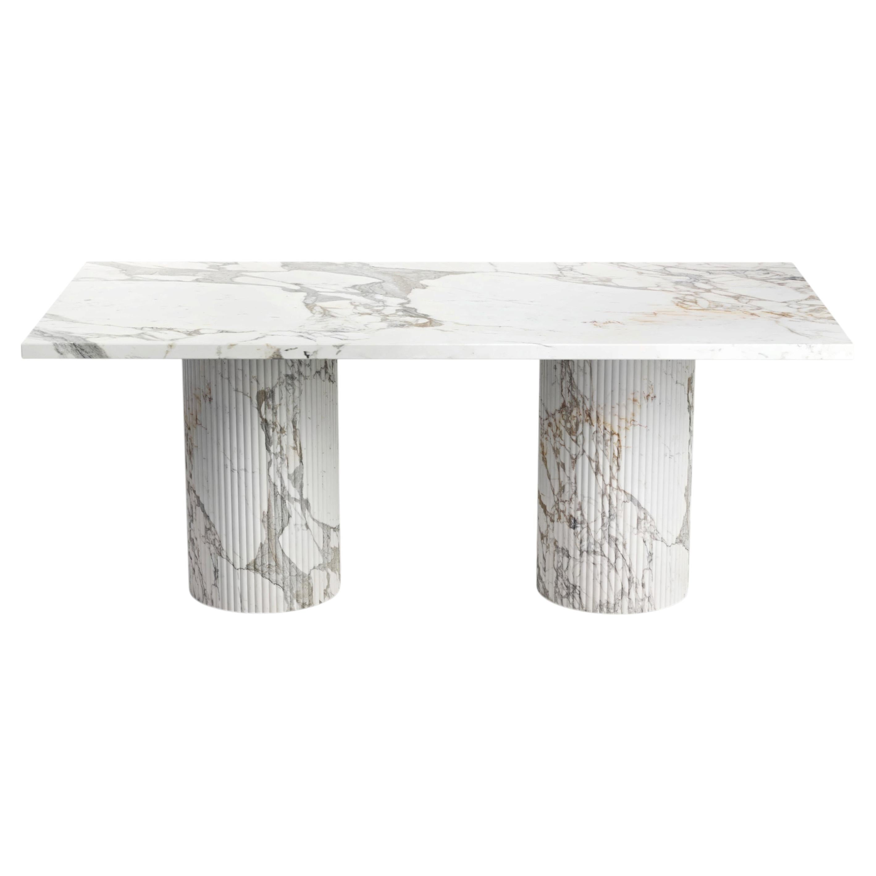 STONE VALLEY - Table basse contemporaine - Jaspura - Calacatta Oro - Rectangulaire