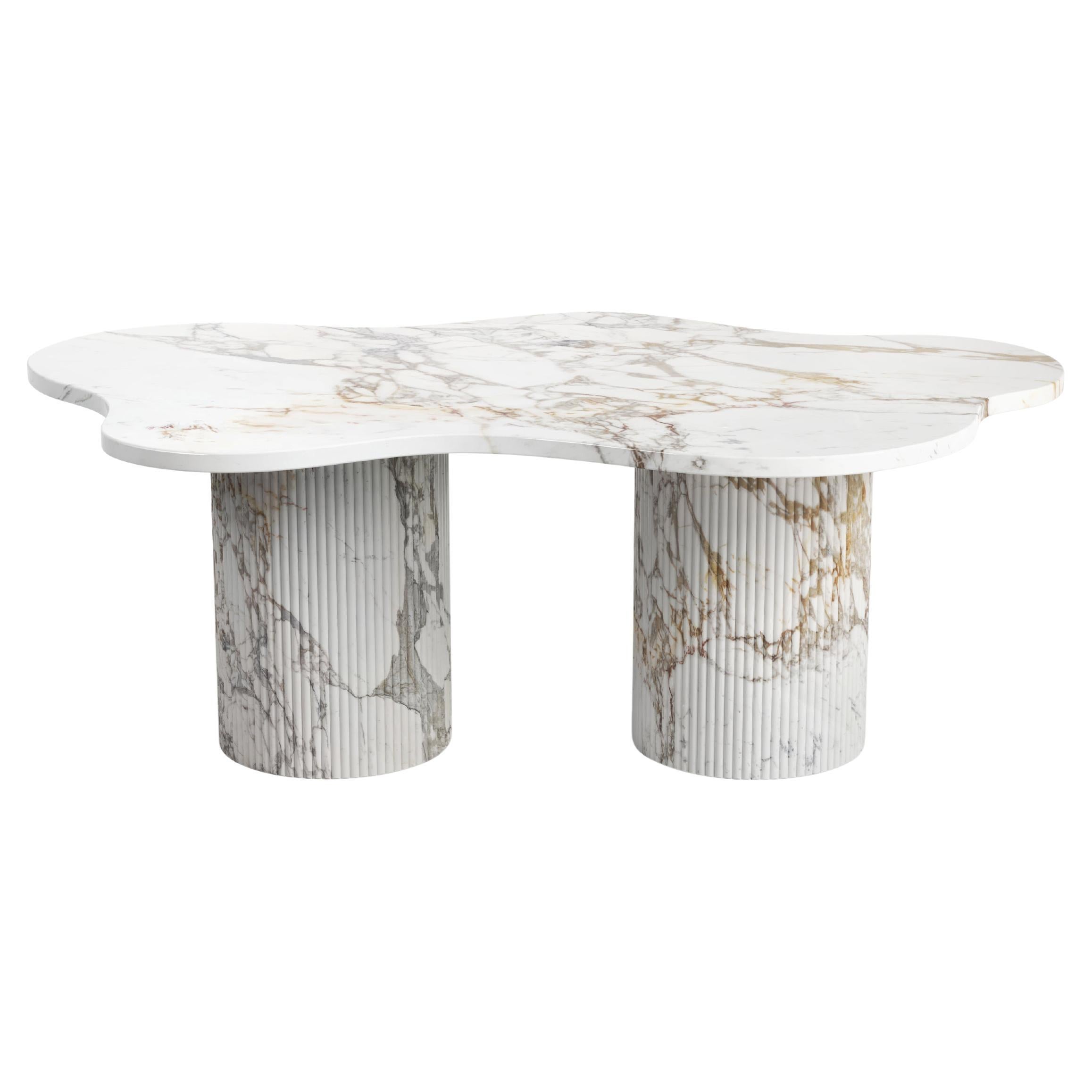 STONE VALLEY Table basse contemporaine - Nunoca - Marbre Calacatta Oro