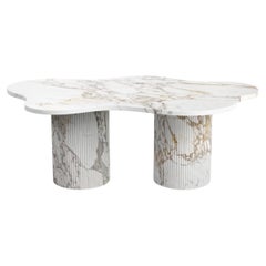 STONE VALLEY Contemporary Coffee Table – Nunoca – Calacatta Oro Marble