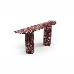Consolle contemporanea STONE VALLEY - Ombrure - Marmo Rosso Levano