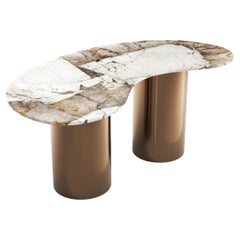 STONE VALLEY Zeitgenössischer Chefschreibtisch - Aérolithit - Quarzit Patagonien