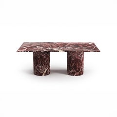 STONE VALLEY Dining room Table Jaspura in Rosso Levano marble – Rectangular
