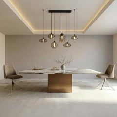 STONE VALLEY Dining Table Carrera in Patagonia Quartzite – Square