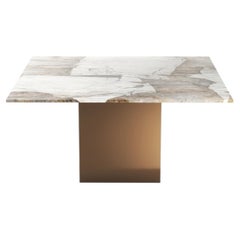 STONE VALLEY Dining Table Carrera in Patagonia Quartzite – Square