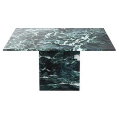 STONE VALLEY Dining Table – CARRERA – Verde Alpi marble - Square