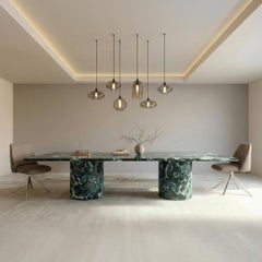 STONE VALLEY Dining table – Jaspura – Verde Alpi Marble - Rectangular
