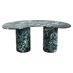 STONE VALLEY Chefschreibtisch – Aérolithite – Verde Alpi-Marmor – Organisch