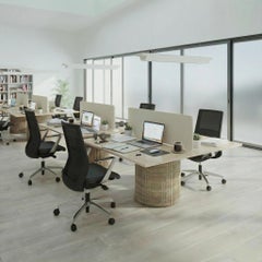 STONE VALLEY Working Desk – Escalerion - in Classic Travertine – Square