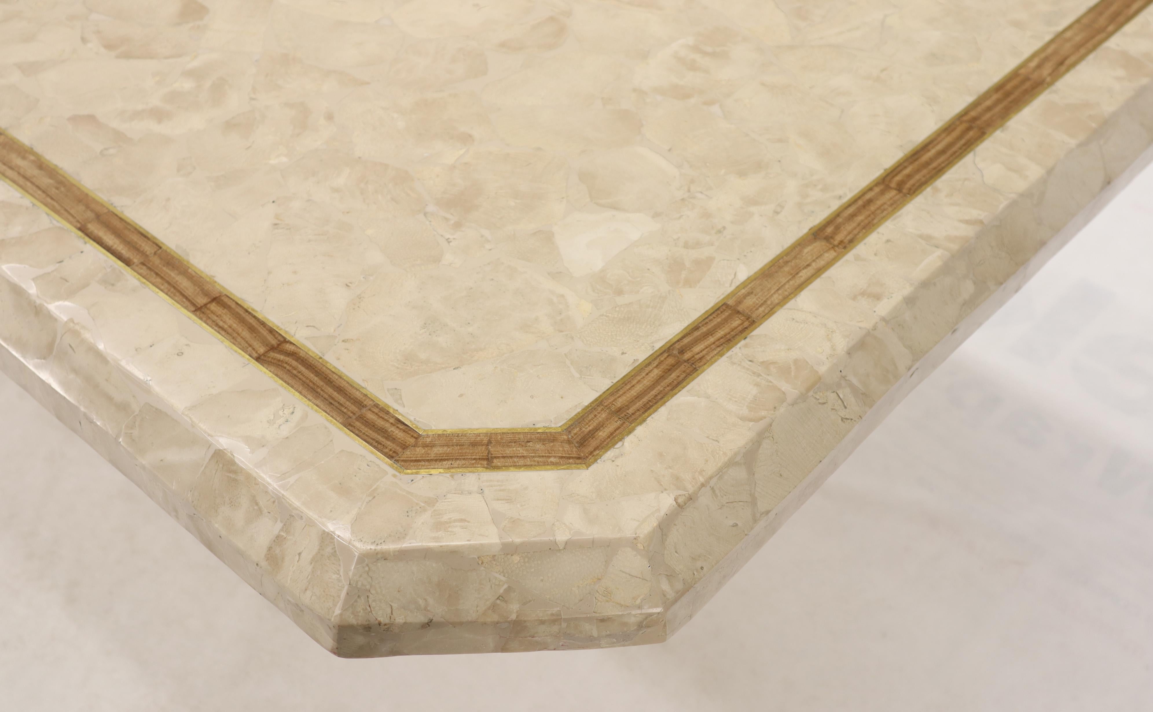 Stone Veneer Tessellated Inlayed Rectangular Dining Conference Table 1