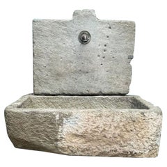 Stone wall fountain rustic, Italy