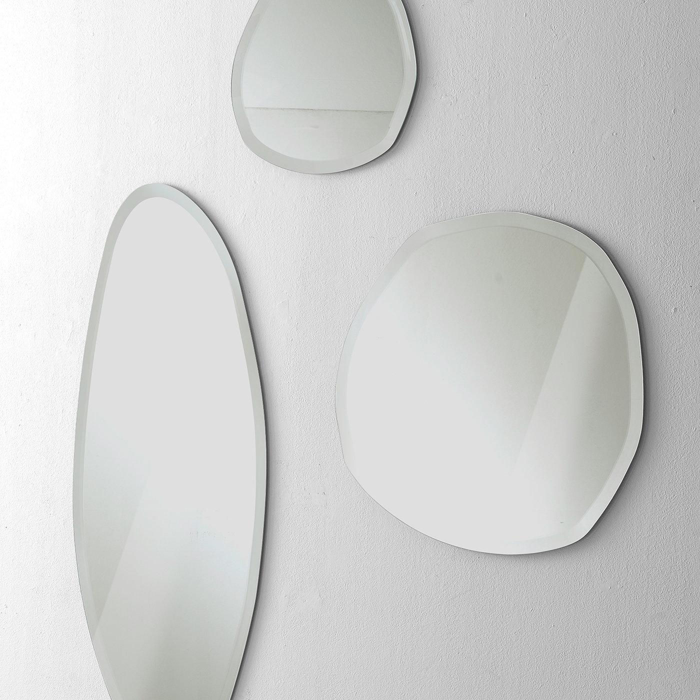 Italian Stone Wall Mirror #1 by Norberto Delfinetti For Sale