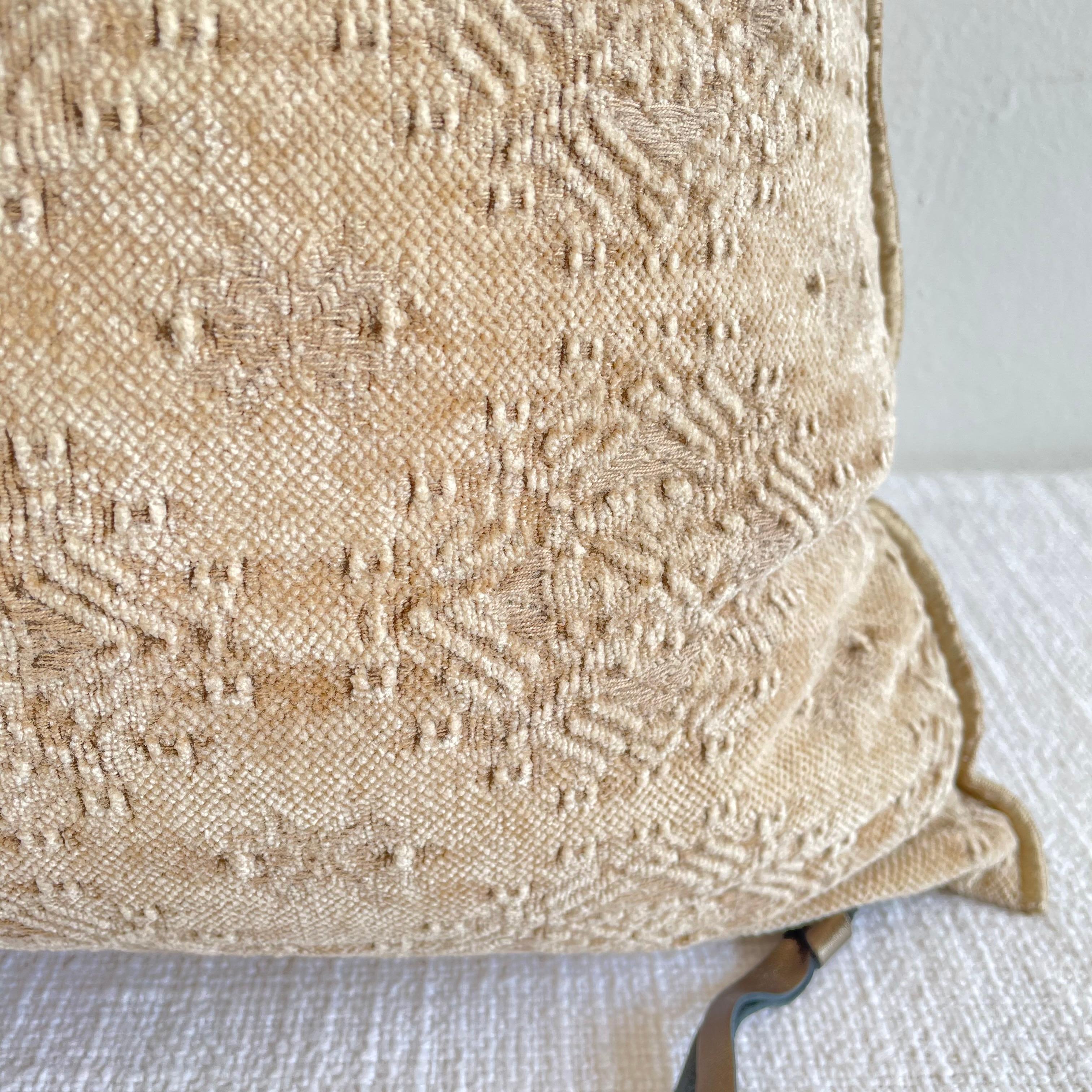 Contemporary Stone Washed Jacquard French Accent Pillow