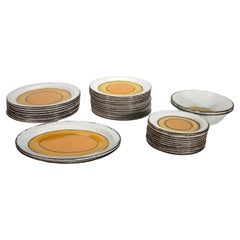 Stonehenge Mid Winter Sun Vintage Dinnerware Set of 33 Mid Century Modern