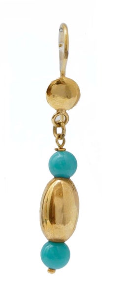 Stones, 18 Karat Yellow Gold Earrings.