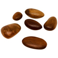 Stones Made of Six Different Tropical Hardwood in Brazilian Contemporary Design