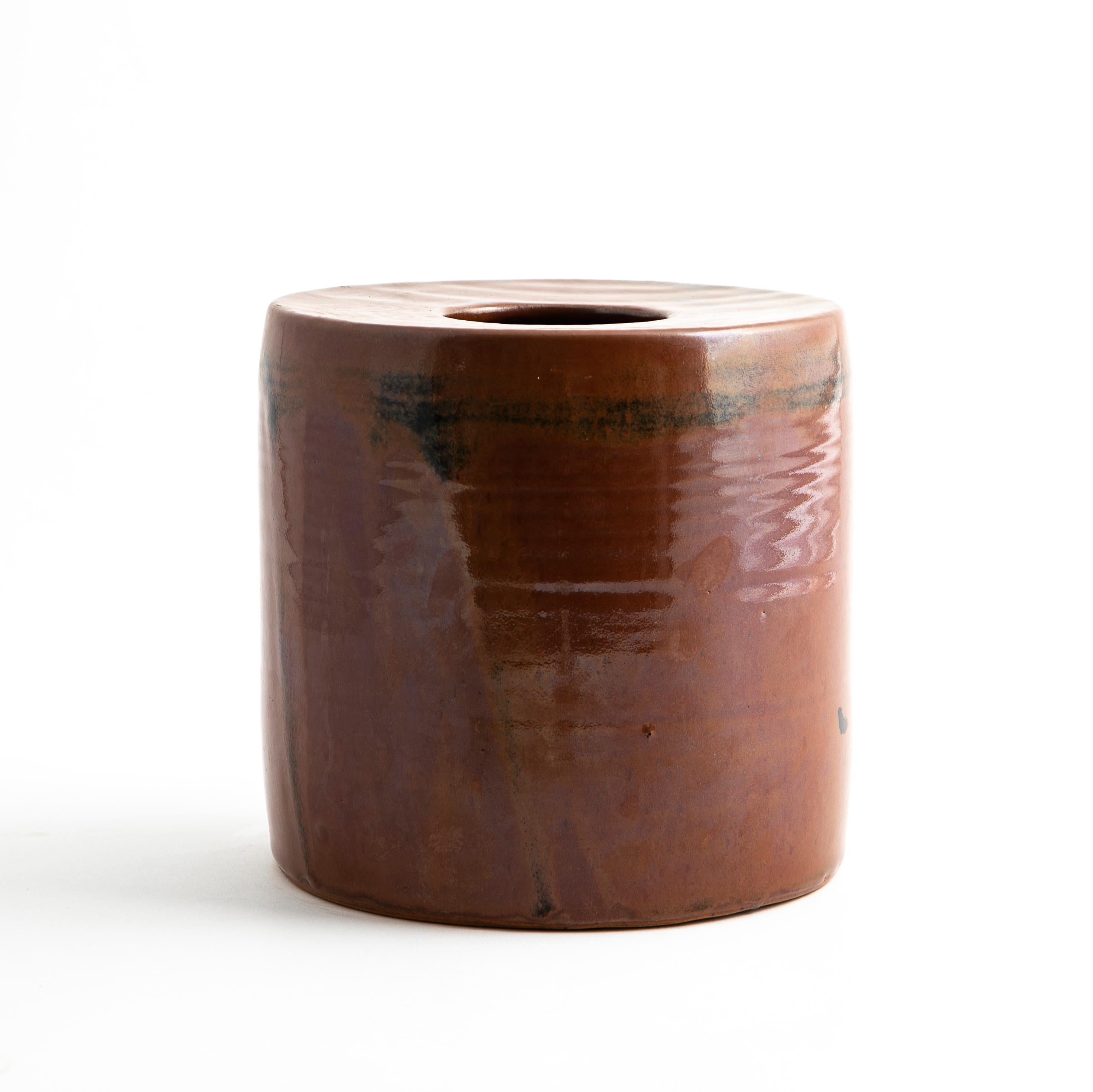 Modern Stonevare Vase by Jacob Bang For Sale
