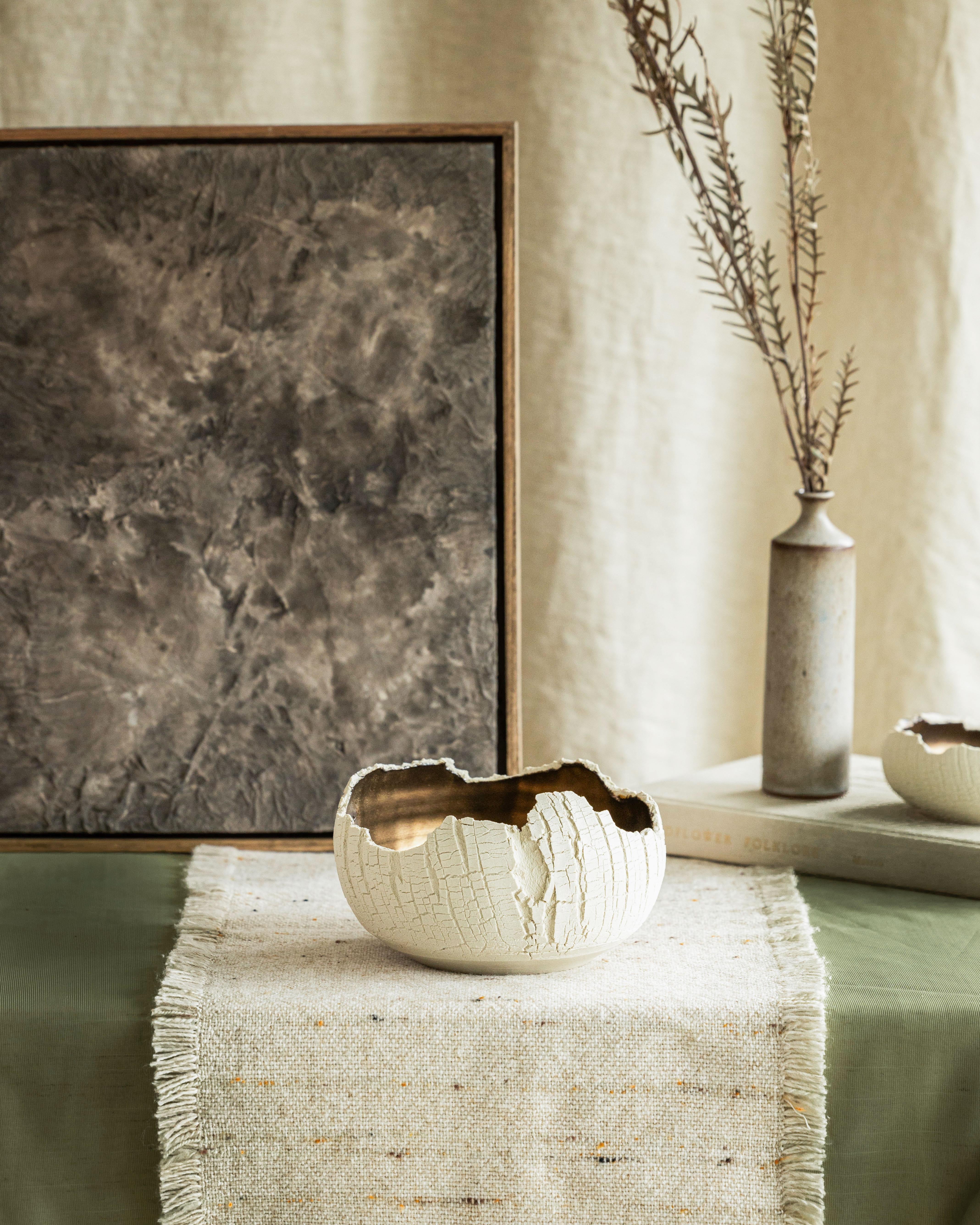 American Stoneware and Bronze, Distressed Form NO.1  by Alexandria Roby For Sale