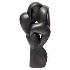 Skulptur aus Steinzeug und Oxyden mit dem Titel "Fleurs de nuit" von Pierre Martinon.