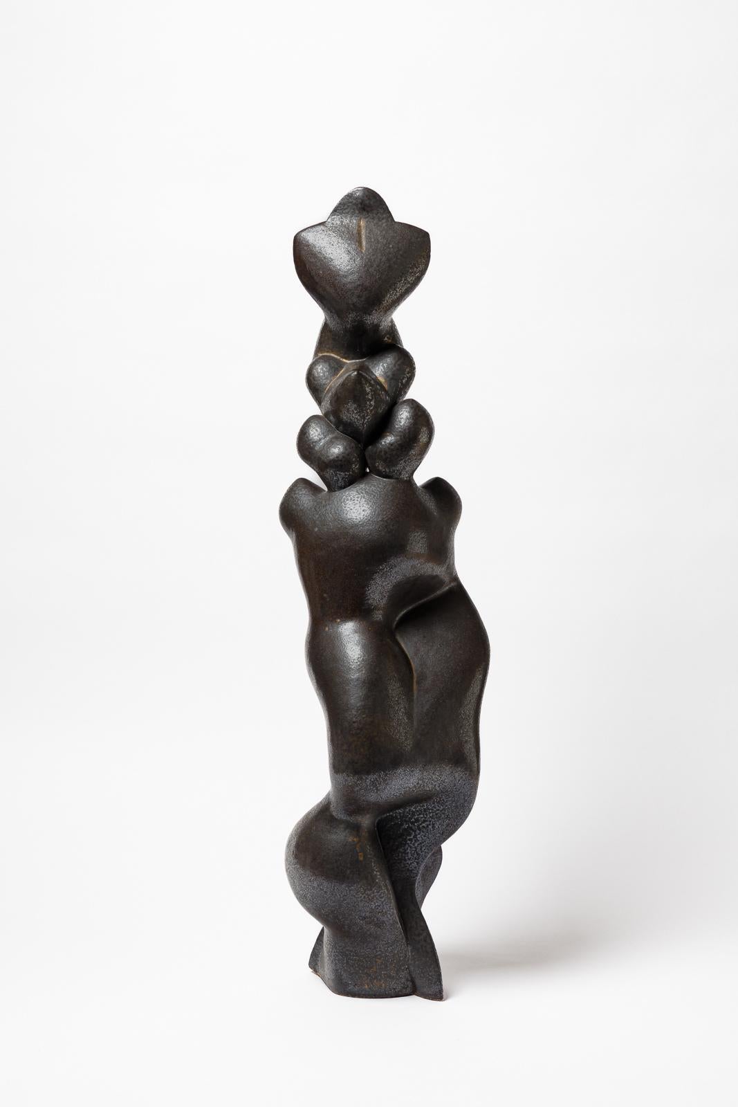 Francese Scultura in gres e ossidi intitolata 