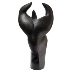 Escultura de gres y óxidos, " La vie du grand Heaume " de Pierre Martinon