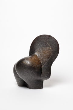 Scultura in gres e ossidi "Rondeurs et taches de rousseur" di P Martinon