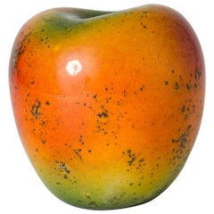 Stoneware Apple Sculpture by Hans Hedberg