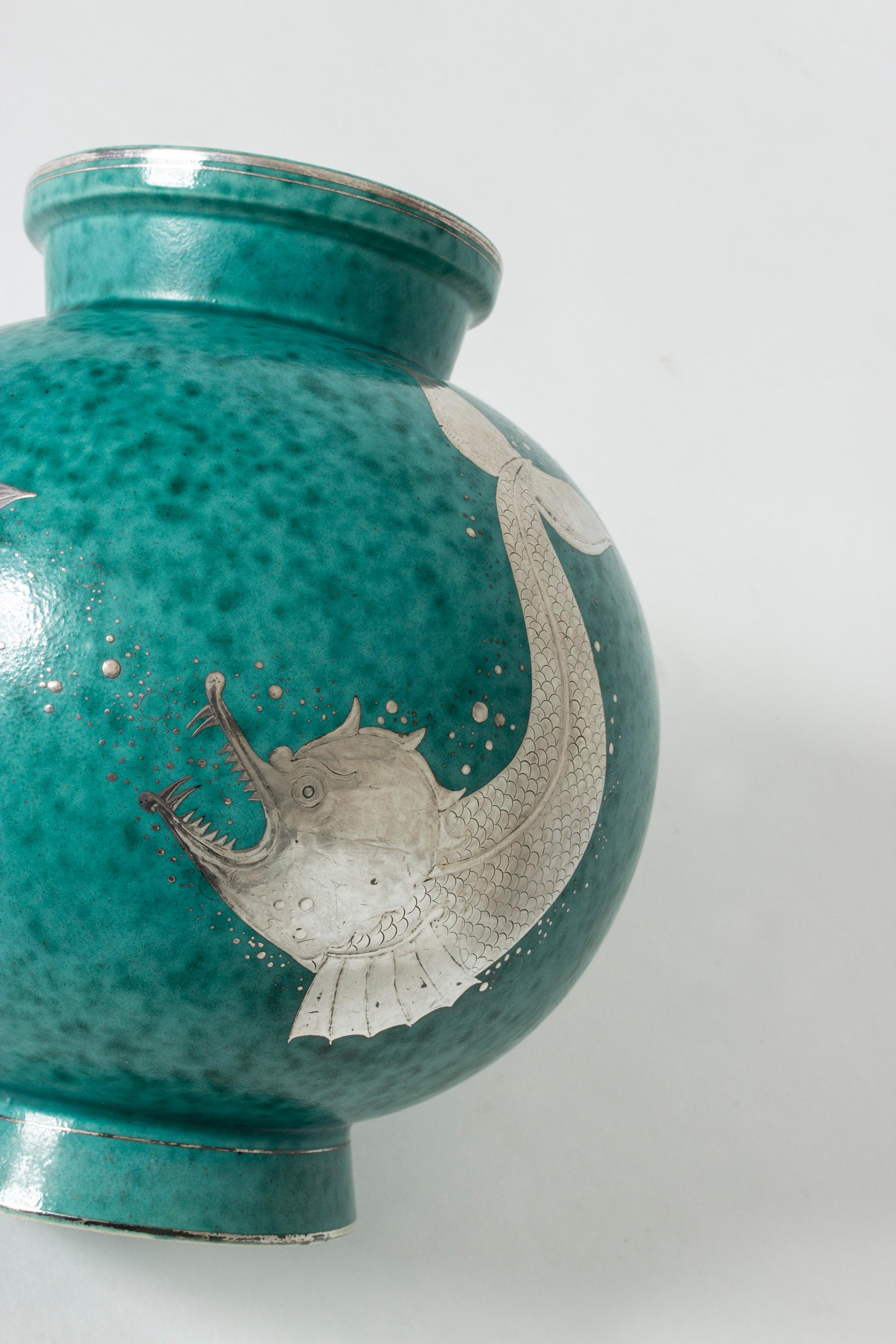 Stoneware “Argenta” Vase by Wilhelm Kåge for Gustavberg 1