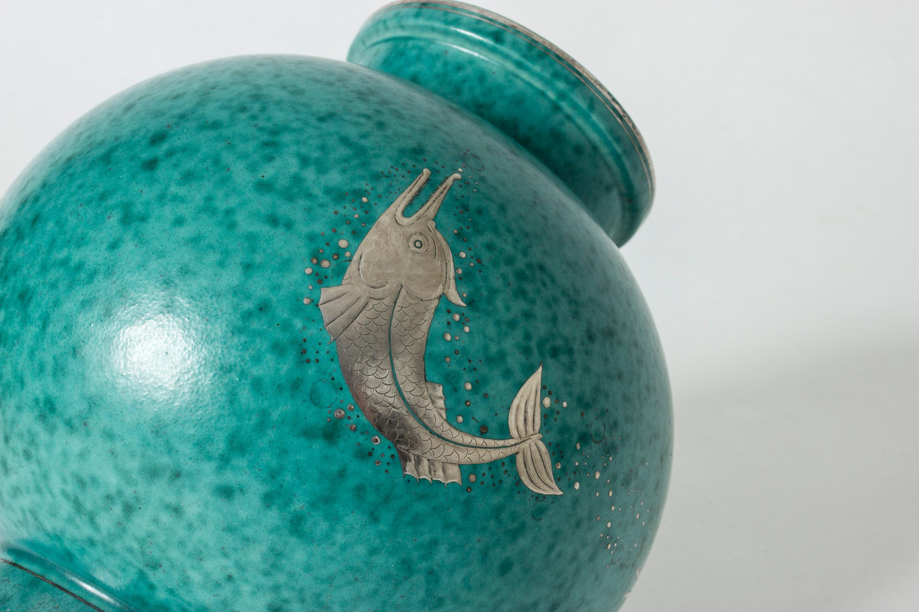 Stoneware “Argenta” Vase by Wilhelm Kåge for Gustavberg 2