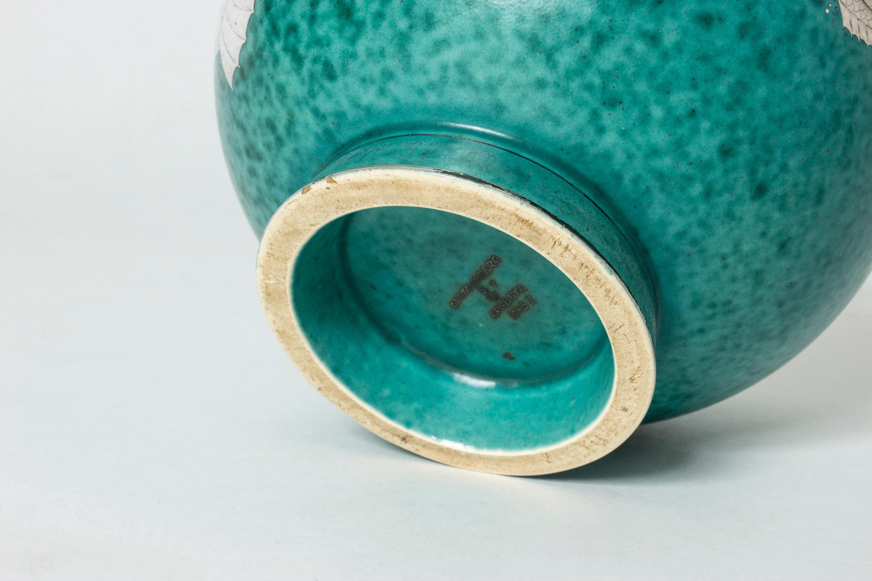 Stoneware “Argenta” Vase by Wilhelm Kåge for Gustavberg 3