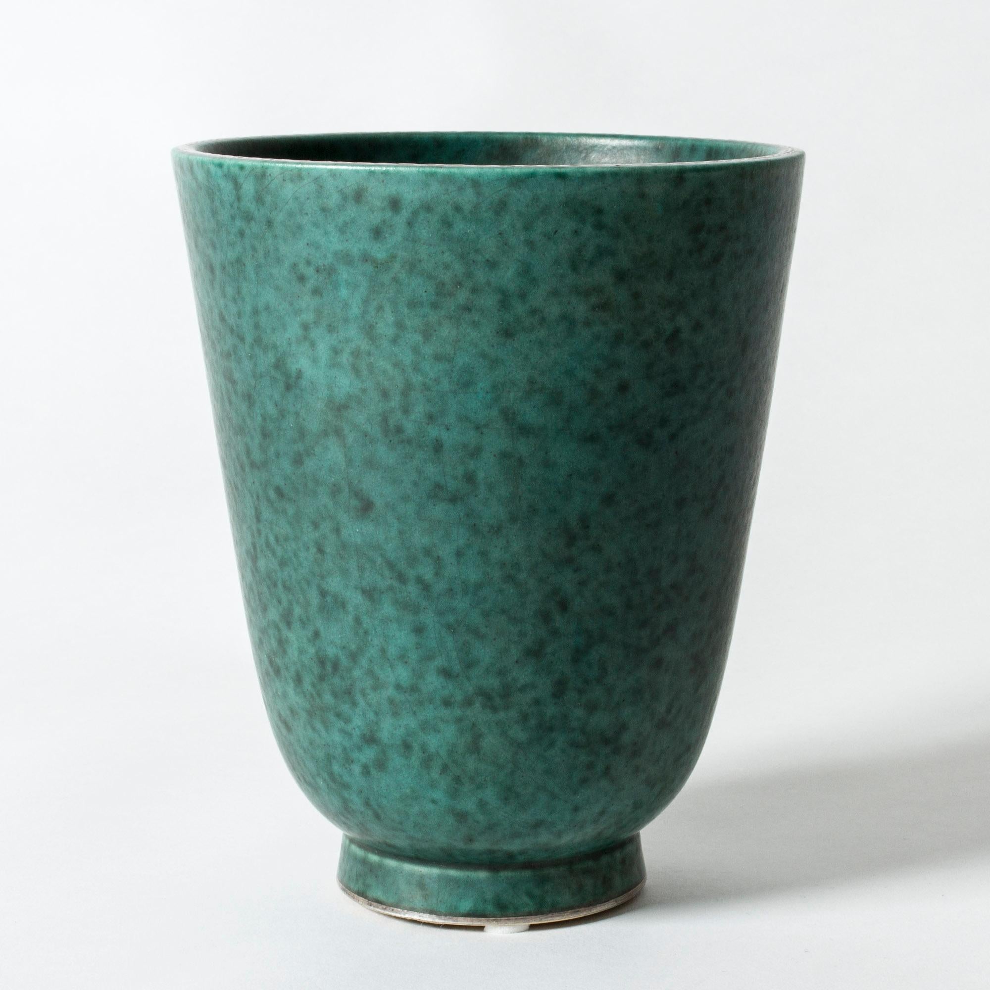 Stoneware “Argenta” Vase by Wilhelm Kåge for Gustavsberg, Sweden, 1940s 3