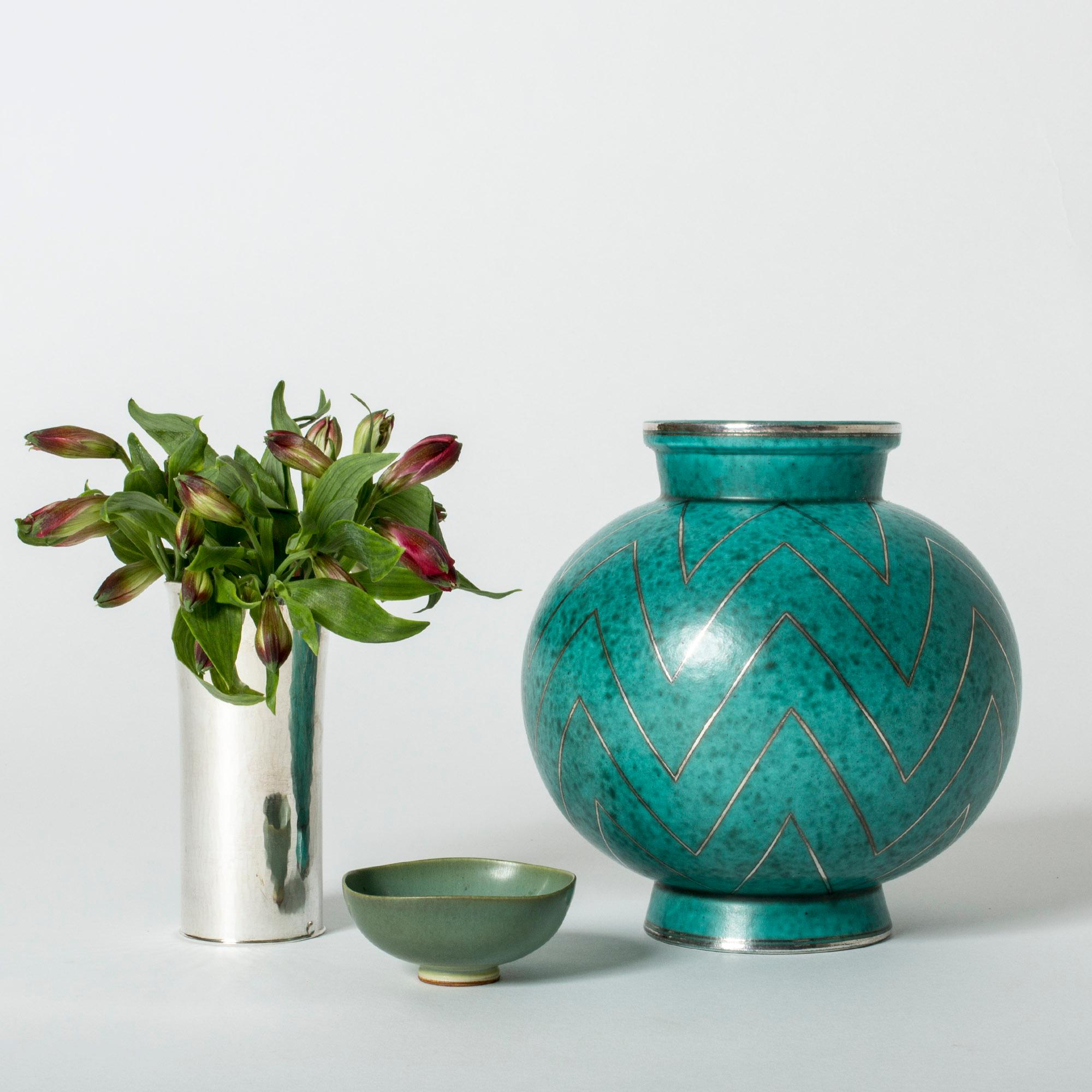 Stoneware “Argenta” Vase by Wilhelm Kåge 1