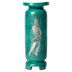 Stoneware “Argenta” Vase by Wilhelm Kåge