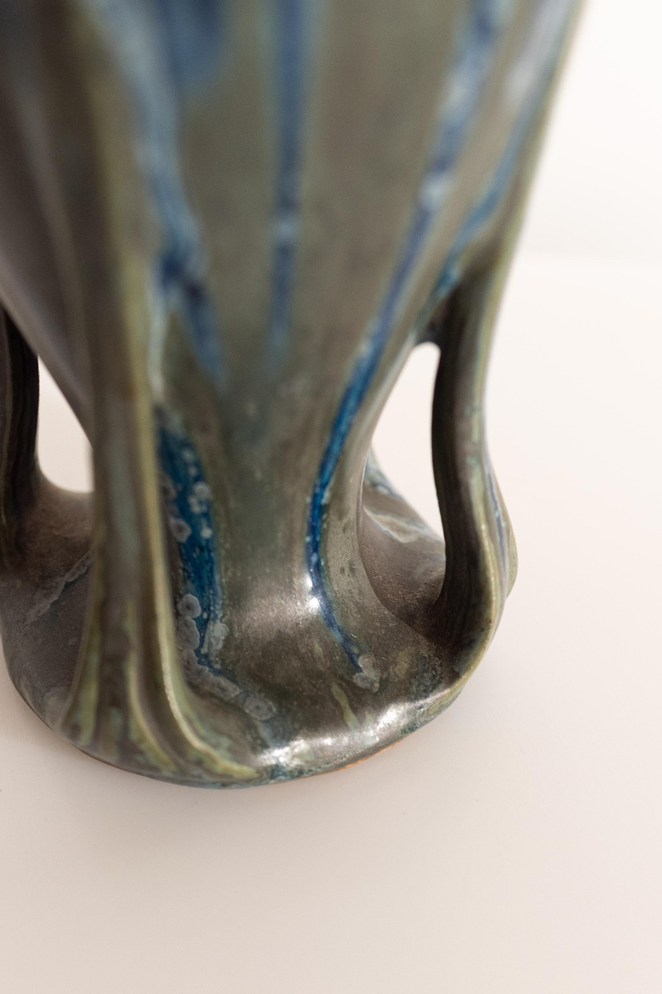 20th Century Stoneware Art Nouveau Vase For Sale